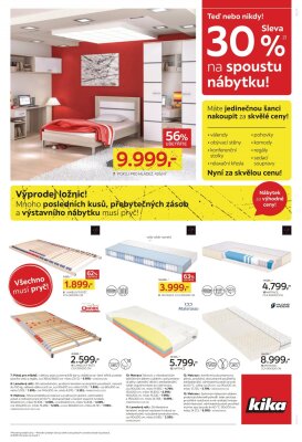 akční leták Kika nábytek 3.1.2022-16.1.2022
