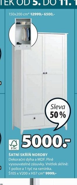 ŠATNÍ SKŘÍŇ NORDBY