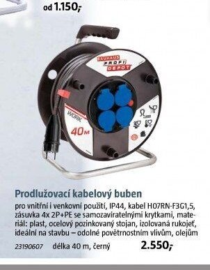 Prodlužovací kabelový buben