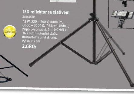 LED reflektor se stativem