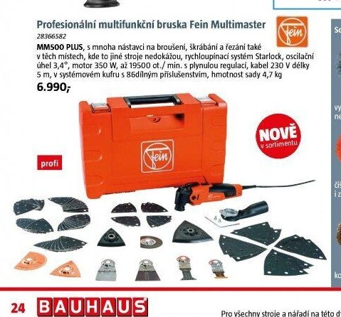 Profesionální multifunkční bruska Fein Multimaster