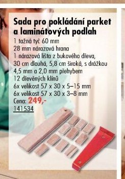Sada pro pokládání parket a laminátových podlah