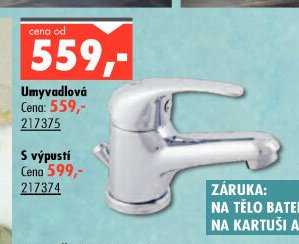 Umyvadlová baterie Sázava