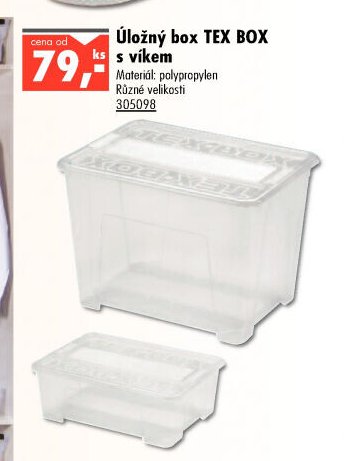Úložný box TEX BOX s víkem