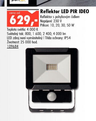 Reflektor LED PIR IDEO