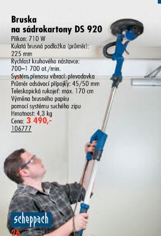 Bruska na sádrokartony DS 920
