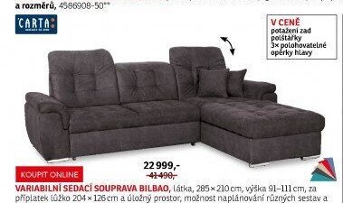 Variabilní sedací souprava BILBAO