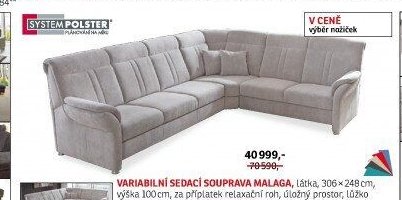 Variabilní sedací souprava Malaga