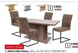 Jídelní stůl Paulo a židle Donna