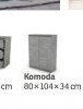 Komoda, 80x104x34 cm
