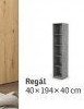 Regál, 40x194x40 cm