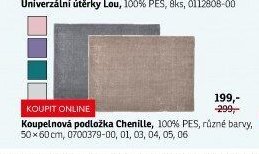 Koupelnová podložka Chenille