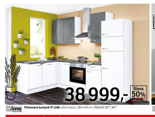Plánovaná kuchyně IP 1200