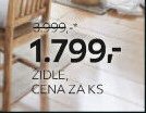 ŽIDLE, CENA ZA KS
