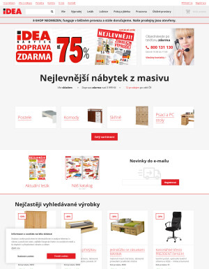 akční leták IDEA nábytek 18.1.2022-24.1.2022