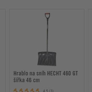 Hrablo na sníh HECHT 460 GT šířka 46 cm