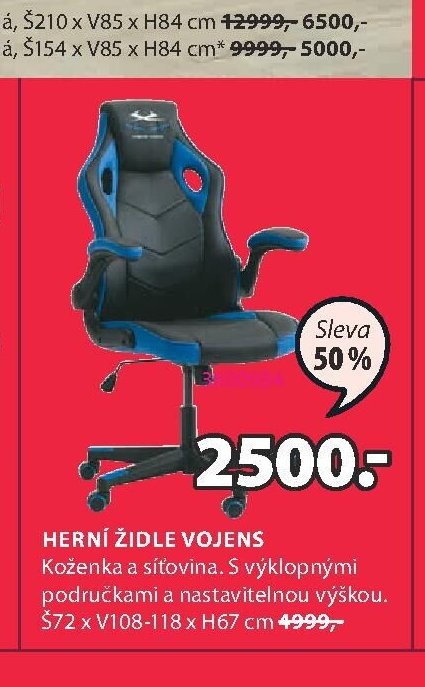 HERNÍ ŽIDLE VOJENS