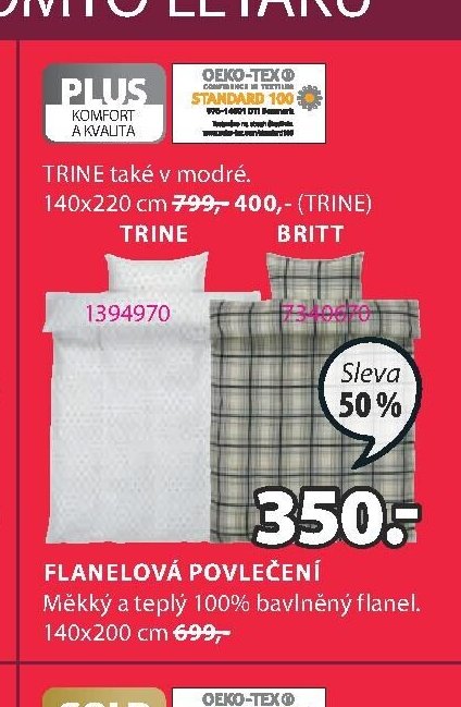 Flanelová povlečení