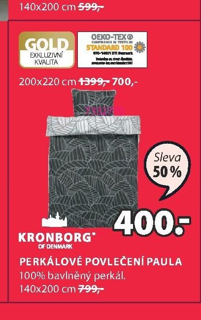 Perkálové povlečení Paula
