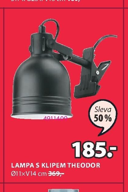 LAMPA S KLIPEM THEODOR
