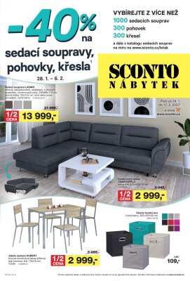 akční leták Sconto nábytek 28.1.2022-6.2.2022
