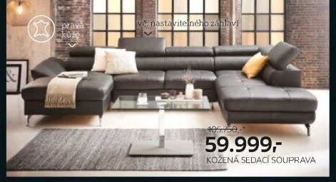 Kožená sedací souprava