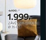 Série svítidel, závěsné svítidlo
