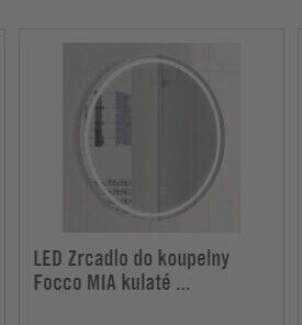 LED zrcadlo do koupelny Focco MIA kulaté ...