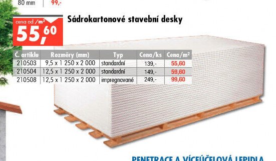 Sádrokartonové stavební desky