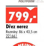 Dřez nerez