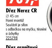 Dřez Nerez CR