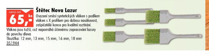 Štětec Nova Lazur