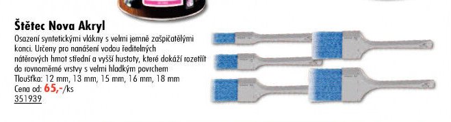 Štětec Nova Akryl
