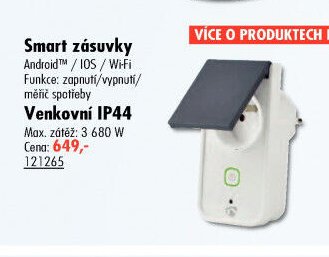 Smart zásuvky Venkovní IP44
