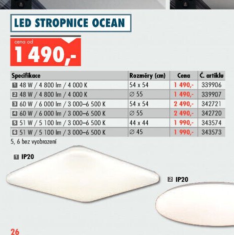 LED STROPNICE OCEAN