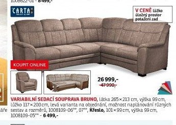 Variabilní sedací souprava BRUNO