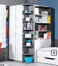 Rohová šatní skříň Tablo
