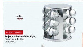 Stojan s kořenkami Life Style