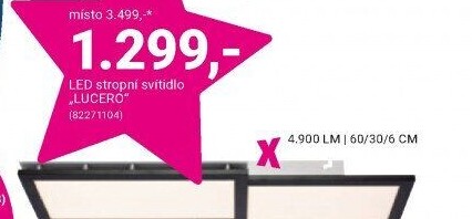 LED STROPNÍ SVÍTIDLO „LUCERO“
