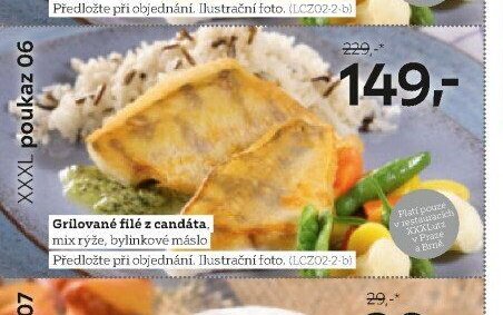Grilované filé z candáta, mix rýže, bylinkové máslo
