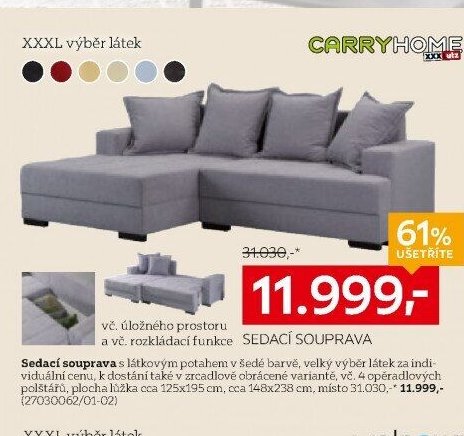 Sedací souprava Carryhome