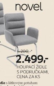 Houpací židle s područkami