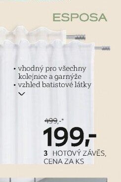 HOTOVÝ ZÁVĚS