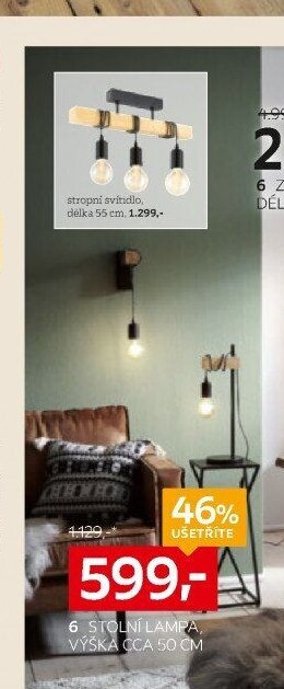 STOLNÍ LAMPA, VÝŠKA CCA 50 CM