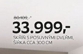Skříň s posuvnými dveřmi