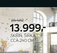 Skříň, šířka cca 240 cm