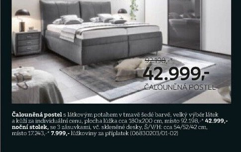 Čalouněná postel