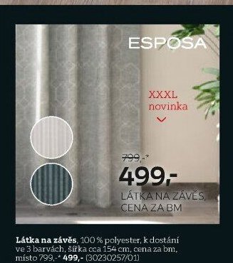 Látka na závěs