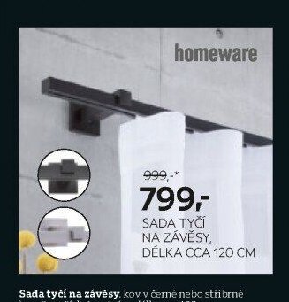 Sada tyčí na závěsy