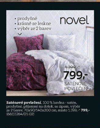 Saténové povlečení